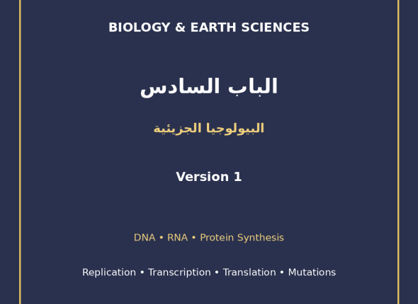 EGYTUTOR-BIOLOGY-CHAPTER6-MOLECULAR-BIOLOGY-DNA-RNA-PROTEIN-AR-VERSION-1-COVER