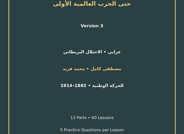 EGYTUTOR-EGYPT-URABI-REVOLUTION-TO-WORLD-WAR-I-VERSION-3-COVER